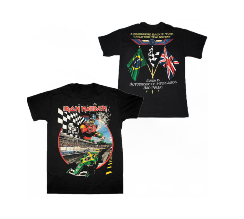 Iron Maiden 2009 Brazil Final Leg Tee – Somewhere Back in Time Tour