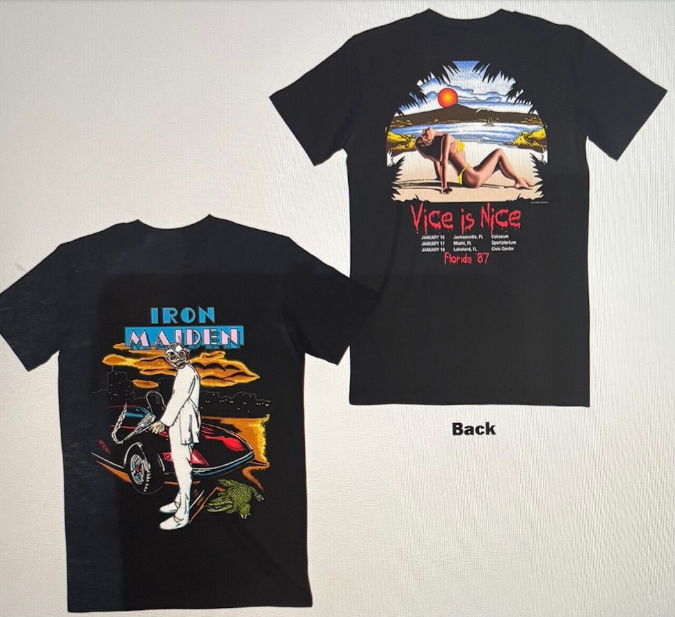 Iron Maiden Vice Is Nice Medium Tee – Official Licensed Rock Merchandise