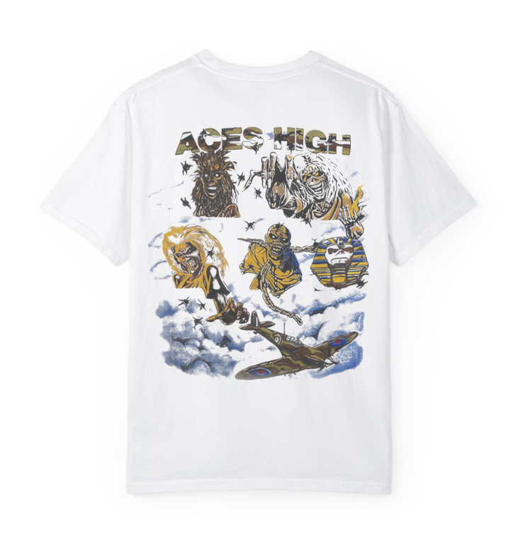 Vintage Iron Maiden Aces High 1984 Shirt – Double Sided Metal Te