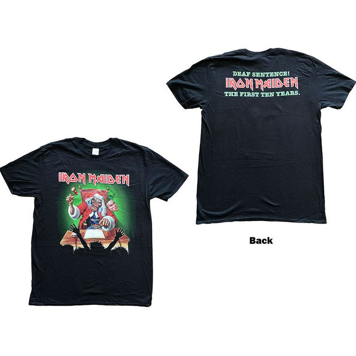 Iron Maiden Deaf Sentence T-Shirt – Double Sided Print Unisex Band Tee