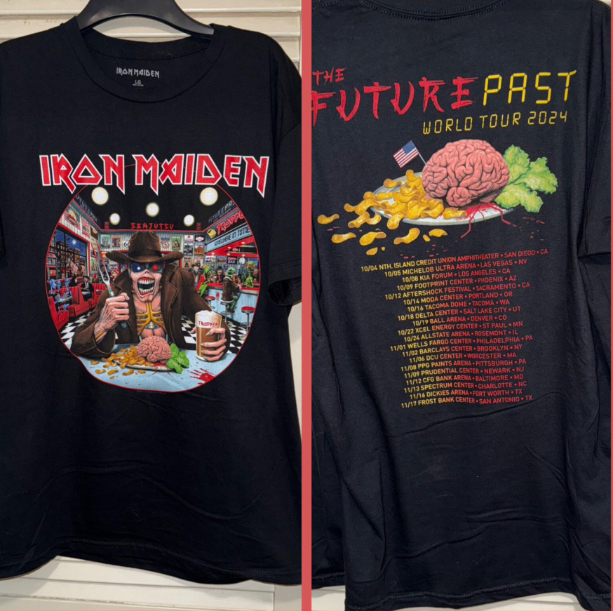 Authentic Iron Maiden 2024 USA Tour Shirt – The Future Past Metal Tee