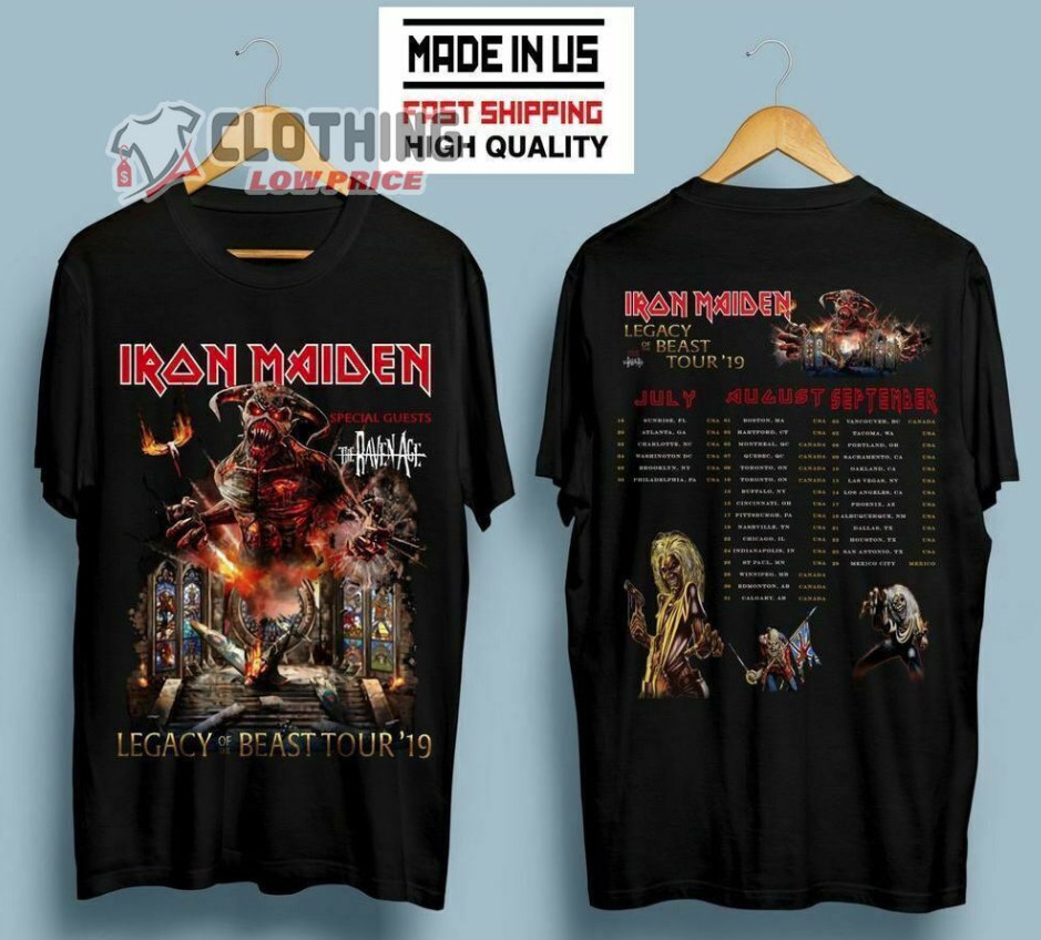 Iron Maiden Legacy Of The Beast Tour 2019 Merch, Iron Maiden