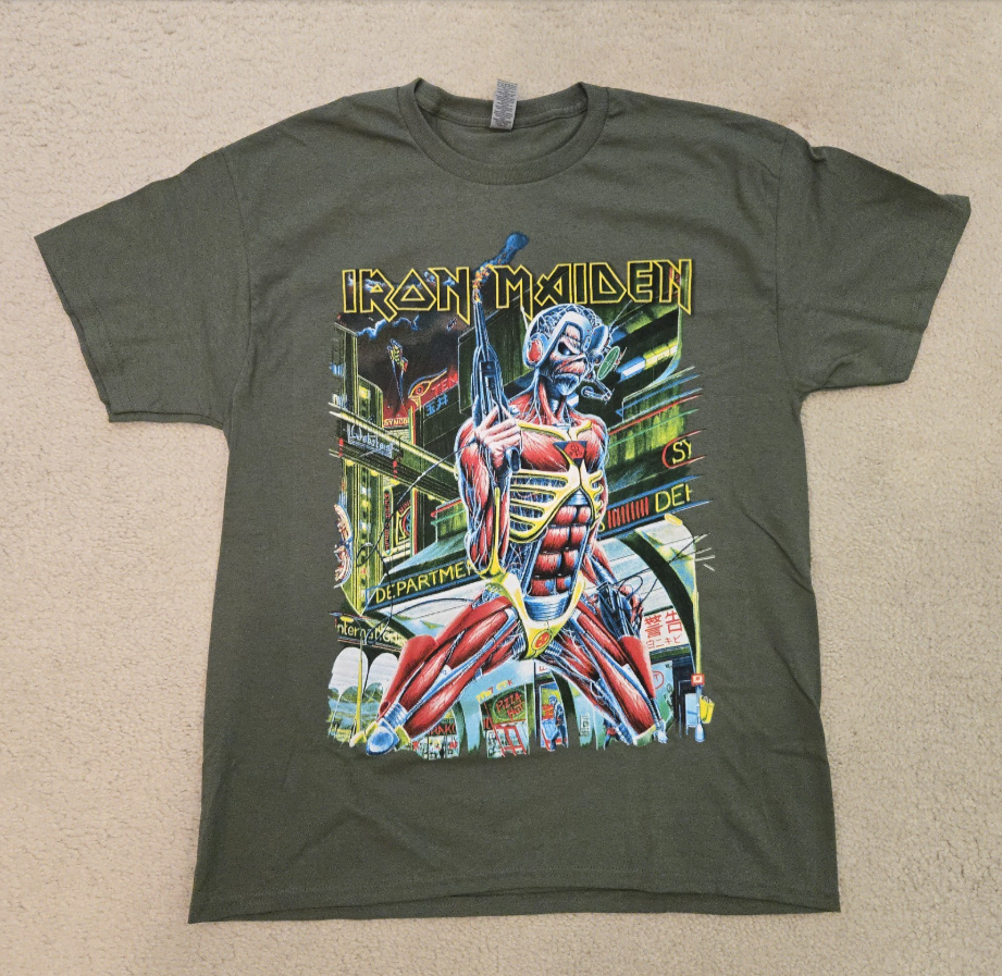 (2 sides)2025 Iron Maiden World Tour Tee – Run For Your Lives Merch with Back Print Dates (Copy)