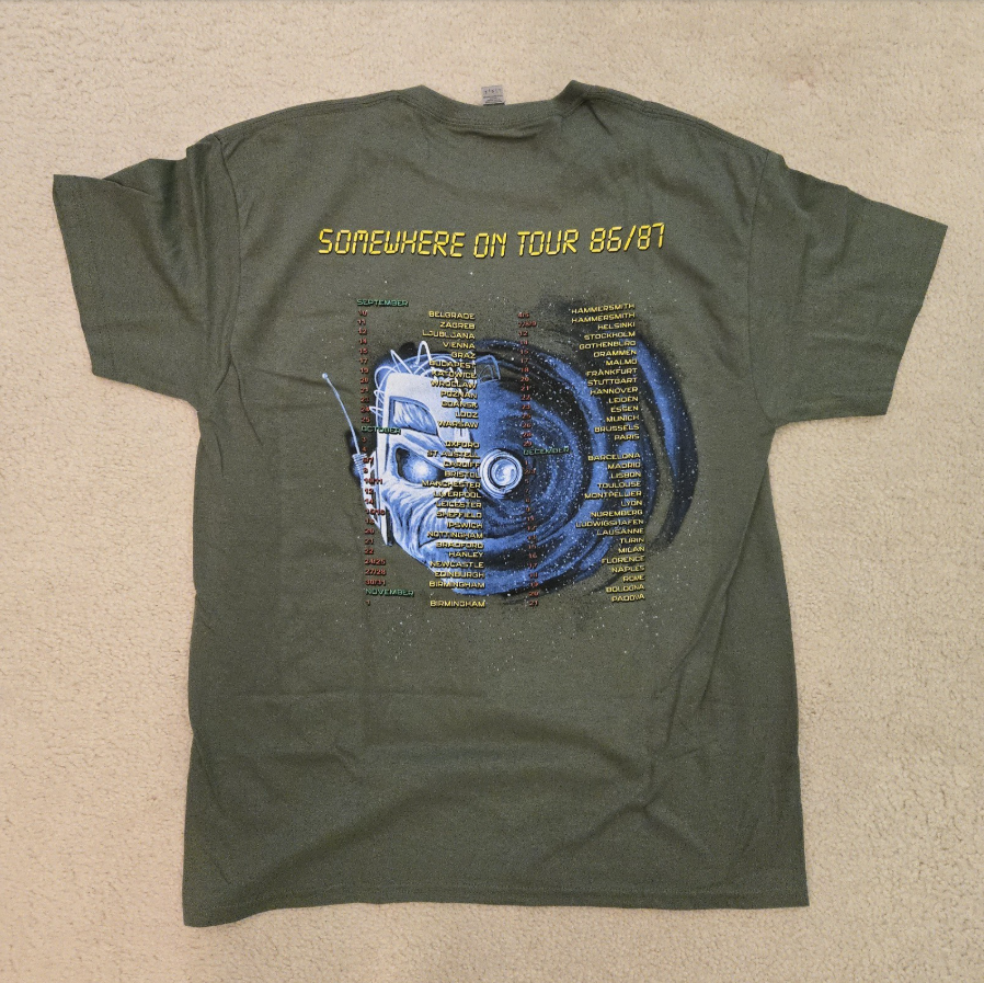 (2 sides)2025 Iron Maiden World Tour Tee – Run For Your Lives Merch with Back Print Dates (Copy)