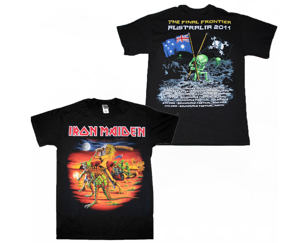 Iron Maiden 2011 Final Frontier Tour T-Shirt – Australia Event Edition Tee