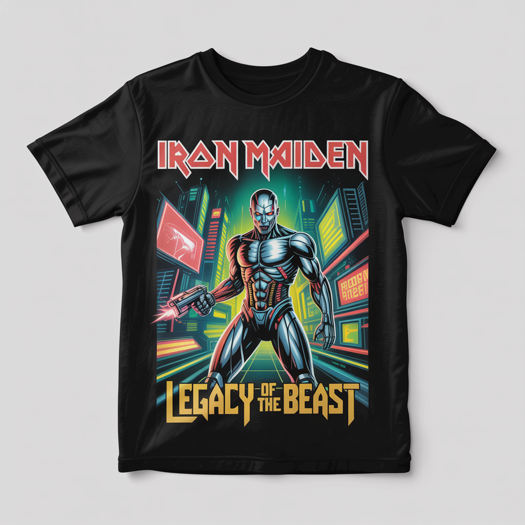Iron Maiden 2025 Beyond the Skies Tour Shirt | Official Band Merch Vintage Graphic Tee