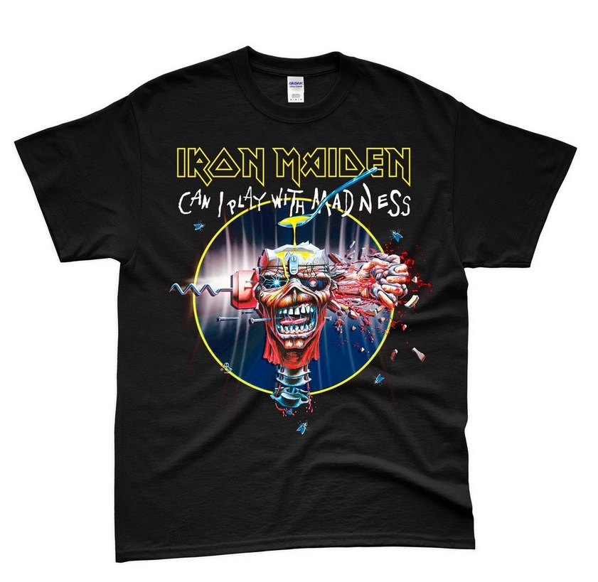 Iron Maiden Madness Tee – Screaming Eddie in a Psychotic Breakdown