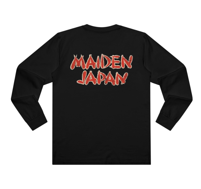 Iron Maiden Japan Tour Exclusive T-Shirt – Double Sided Collector’s Edition Long Sleeve Double Sided