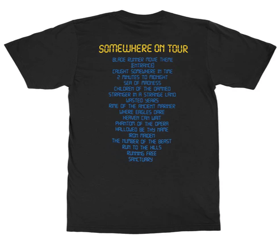 Iron Maiden Somewhere In Time Tour T-Shirt Double Sided S