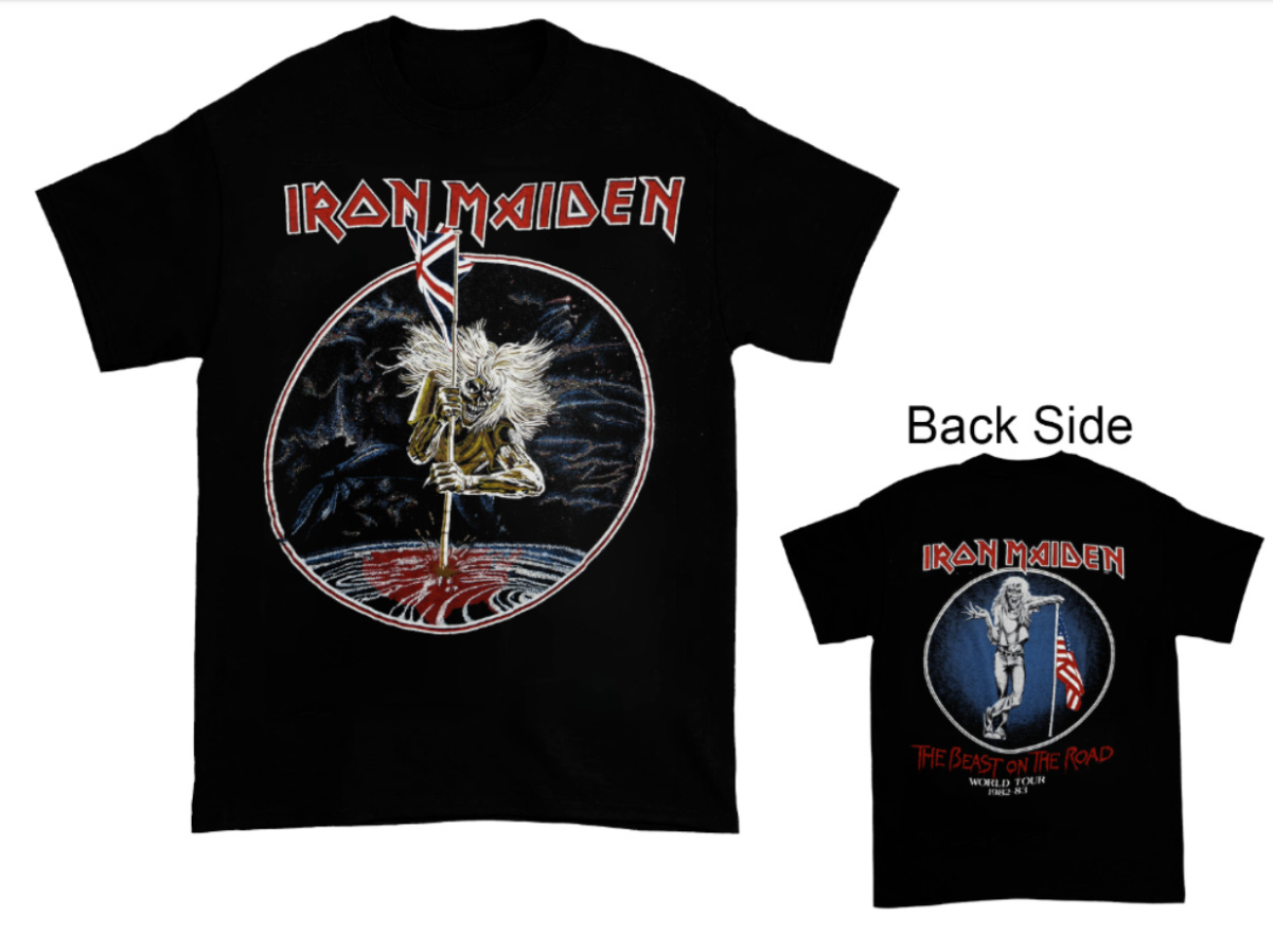 Iron Maiden 1982 Beast on the Road Tour T-Shirt – New Black Tee