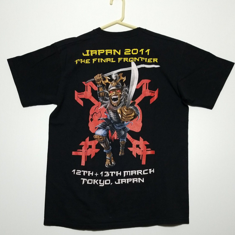 (2 sides)Iron Maiden 2011 Japan The Final Frontier Tour AOP Shirt – Official Band Tee
