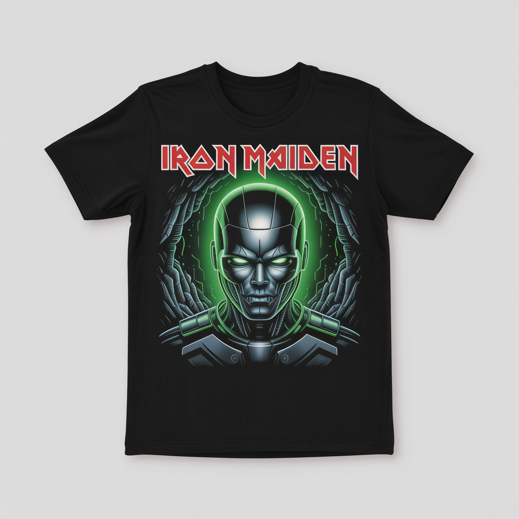 Iron Maiden Somewhere Back in Time 2008 World Tour T-Shirt Band Tee(2 sides)