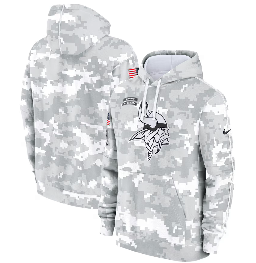 NFL Minnesota Vikings Military Style Digital Camo  Hoodies