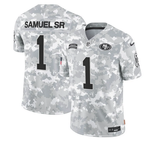 49ers 2024 Salute to Service Vapor Limited Jersey - All stitched
