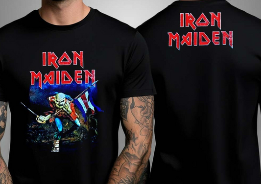 Iron Maiden Eddie The Trooper Two Sided Unisex T-Shirt All SizeT-shirT