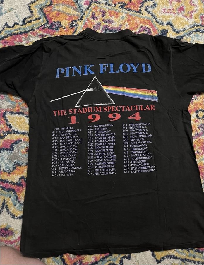 Vintage Pink Floyd 1994 Tour Tee – Distressed Tag