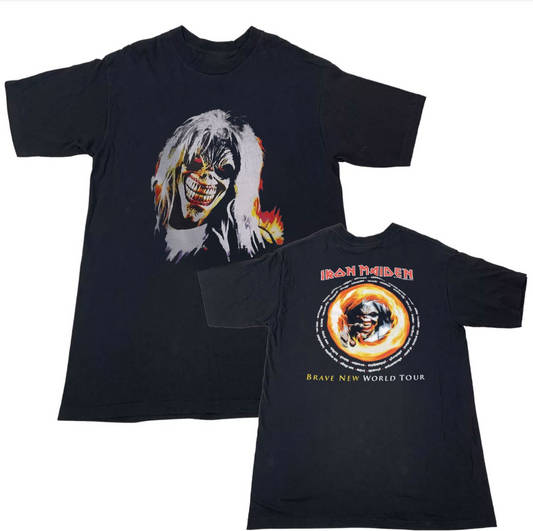 Iron Maiden Brave New World Tour 2000 T-Shirt – Heavy Metal Band Tee