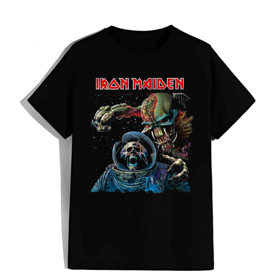 Iron Maiden T-Shirt – Cosmic Terror Eddie Slays the Astronaut in Deep Space