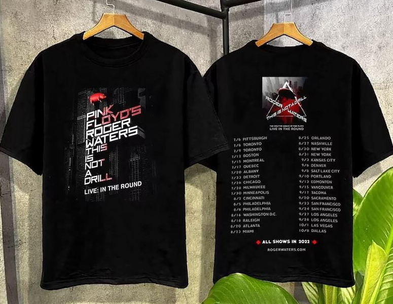 Roger Waters 2022 Pink Floyd Tour T-Shirt