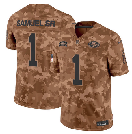 49ers 2024 Salute to Service Vapor Limited Jersey - All stitched