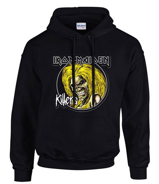 Iron Maiden Hoodie  Rock Music Logo Hooded Hoodie Black