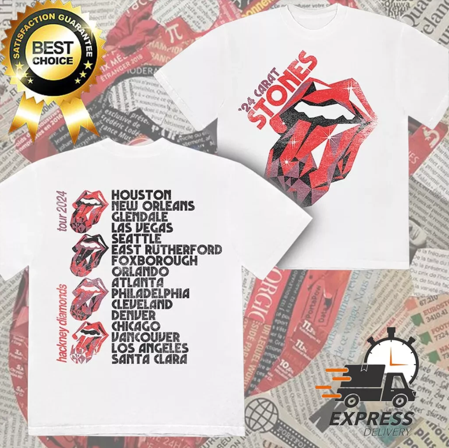 Best Offer!! Rolling Stones Hackney Diamonds Tour’24 Two Sides Unisex T-Shirt