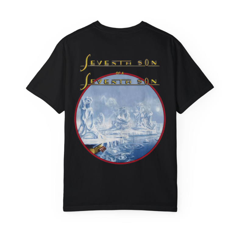 Iron Maiden Seventh Son T-Shirt Double Sided Metal Tee Unise