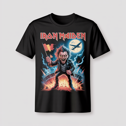 (2 sides)Iron Maiden Run For Your Lives Shirt – Budapest Hungary Concert 2025