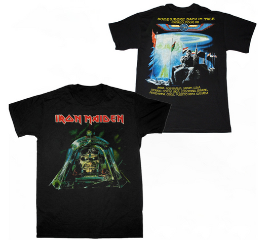 Iron Maiden Somewhere Back In Time Tour T-Shirt – Double Sided Heavy
