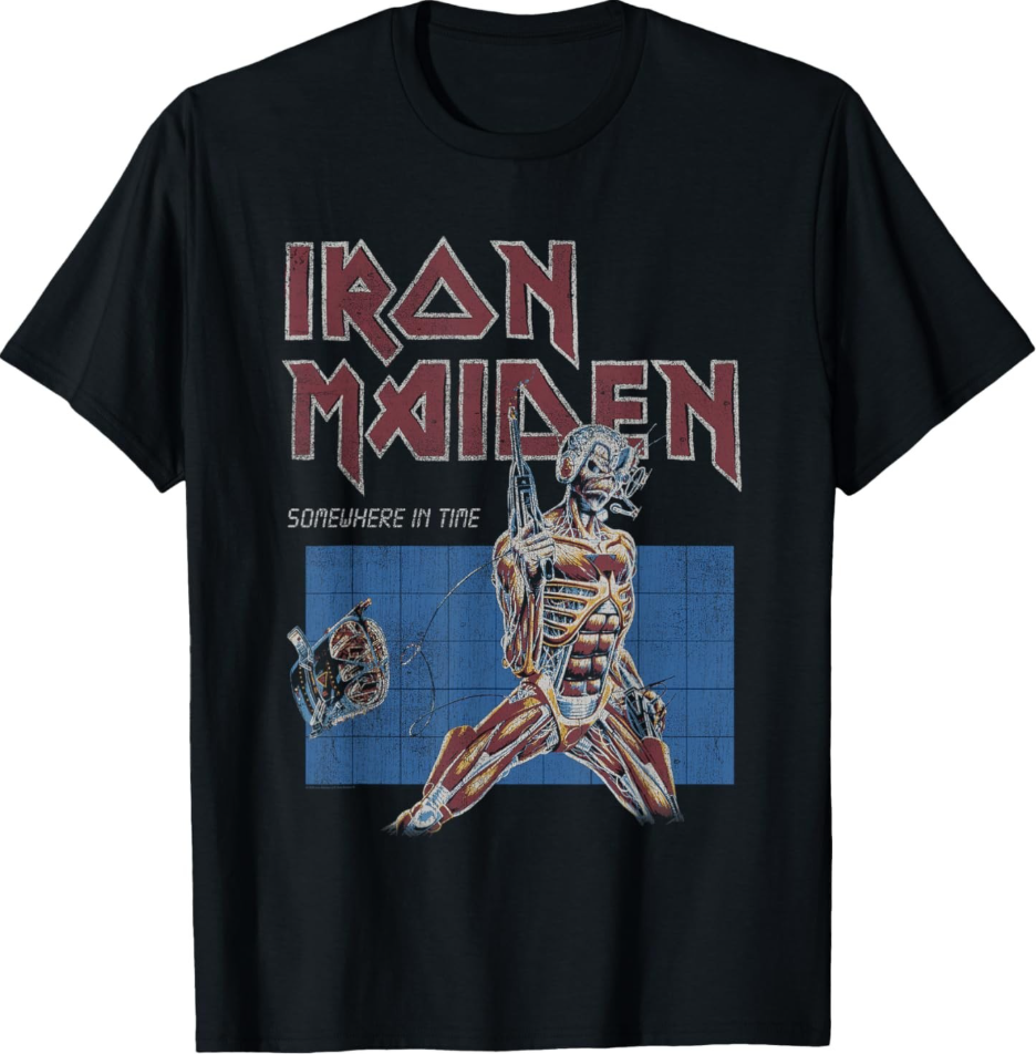 Iron Maiden - Somewhere in Time Grid T-Shirt