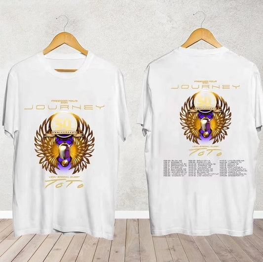 Journey Freedom Tour 2024 T-Shirt, Journey With Toto 2024 Concert Shirt