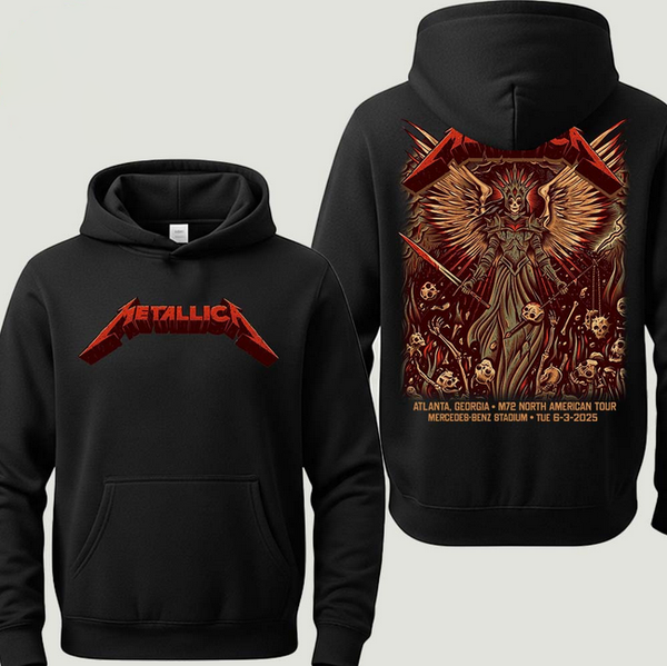 (2 sided)metallica hoodie Rock Music Tampa Florida Night 1 Hoodie Exclusive For M72 Tampa At Raymond James Stadium On June 6 Tour 2025 Hoodie