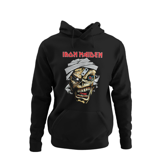Iron Maiden Hoodie Heavy Metal Band Music Grunge 80s Mens Organic Hoodie