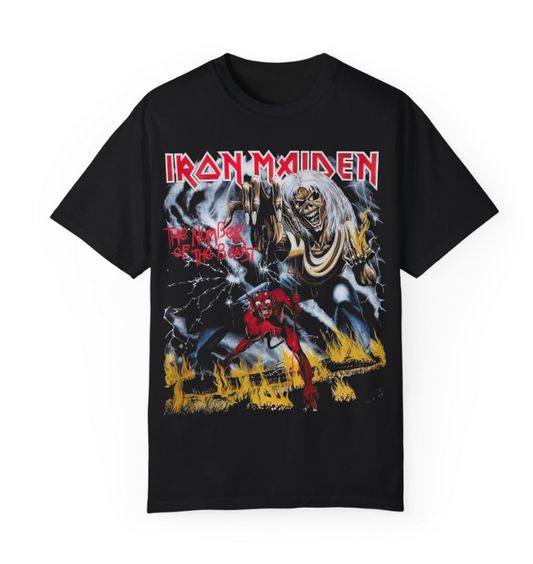 Iron Maiden The Number of the Beast T-Shirt Double Sided