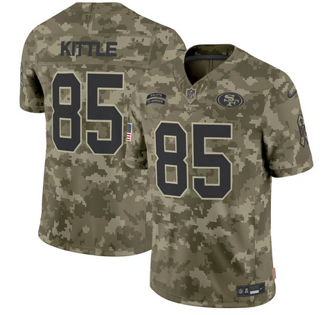 49ers 2024 Salute to Service Vapor Limited Jersey - All stitched