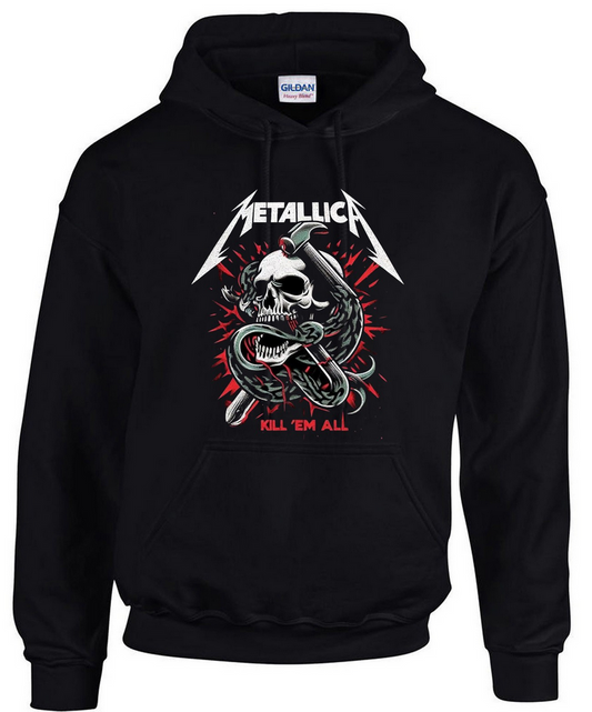 metallica hoodie Rock  Music Logo schwarz