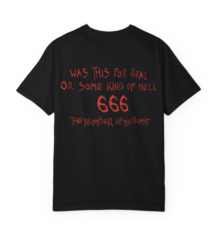 Iron Maiden The Number of the Beast T-Shirt Double Sided U