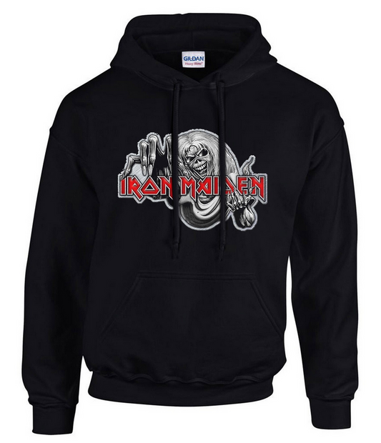 Iron Maiden Hoodie  Rock Music Logo Hooded Hoodie Black
