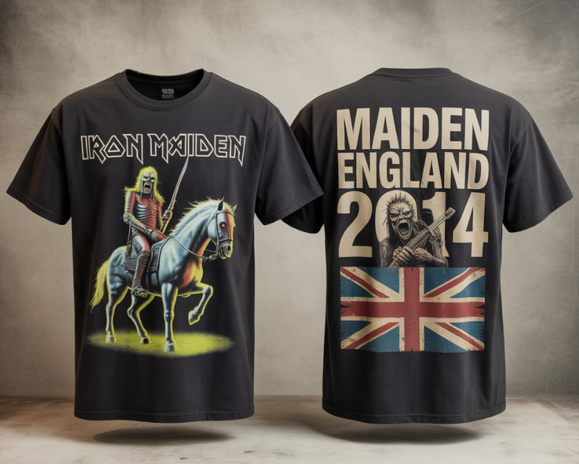 Iron Maiden Tour Trooper Unisex T-Shirt Double Sided
