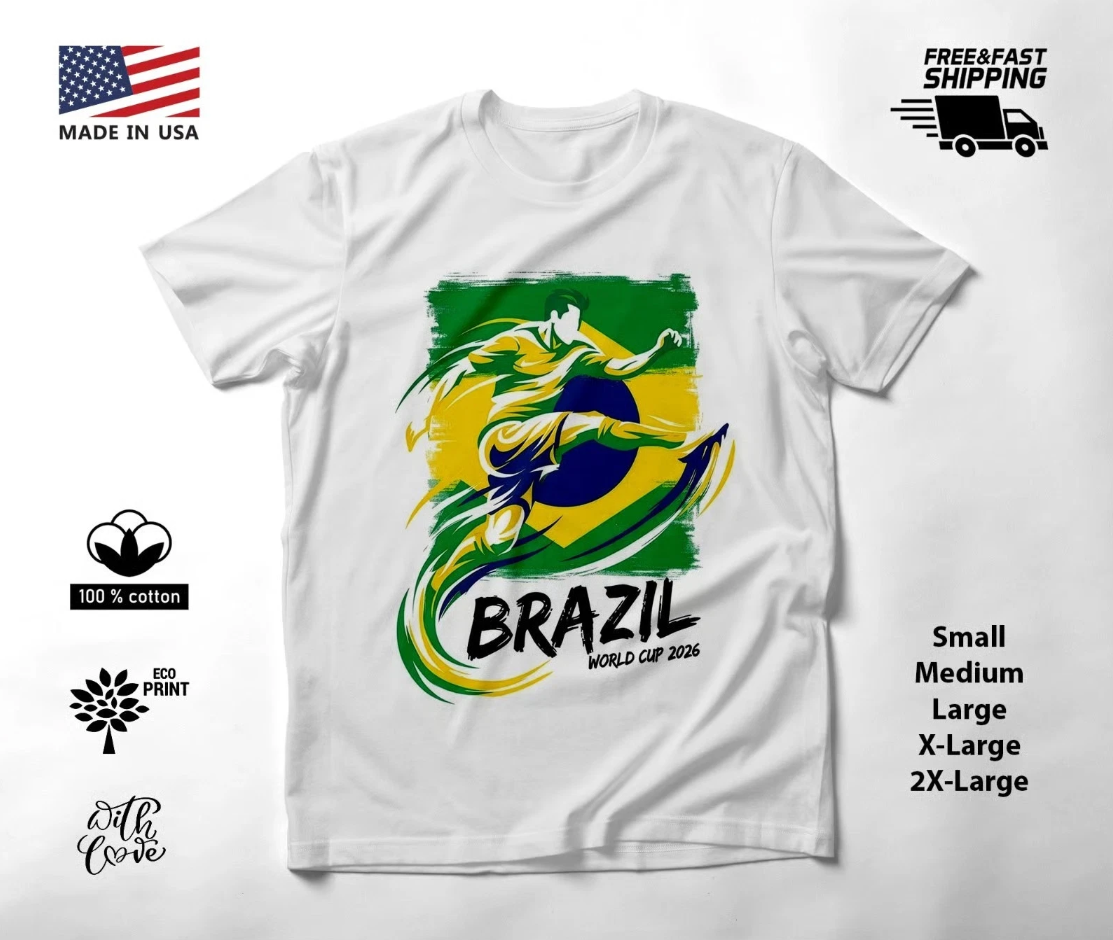 BRAZIL - New T-shirt for 2026 World Cup football fans