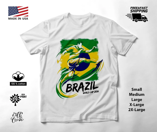 BRAZIL - New T-shirt for 2026 World Cup football fans