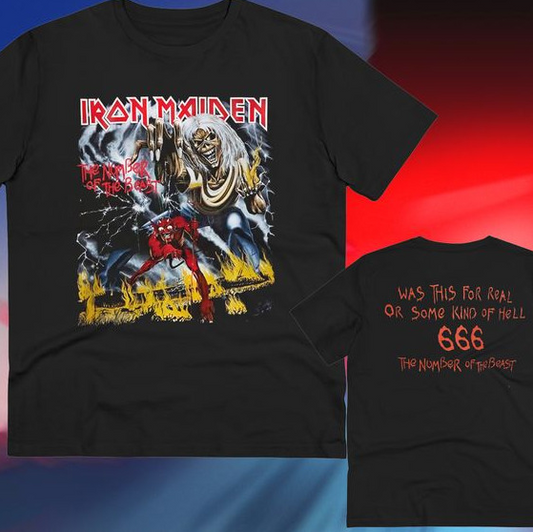 Iron Maiden The Number of the Beast Vintage T-Shirt – Classic Album Tee