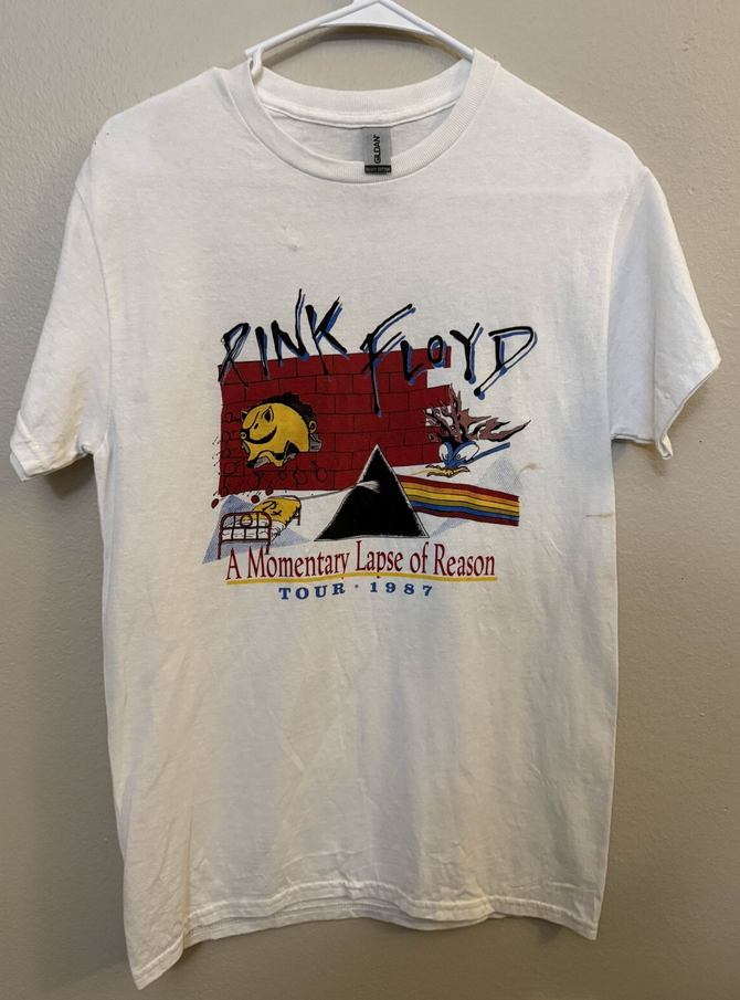 Vintage 1987 Pink Floyd A Momentary Lapse Of Reason World Tour T-Shirt