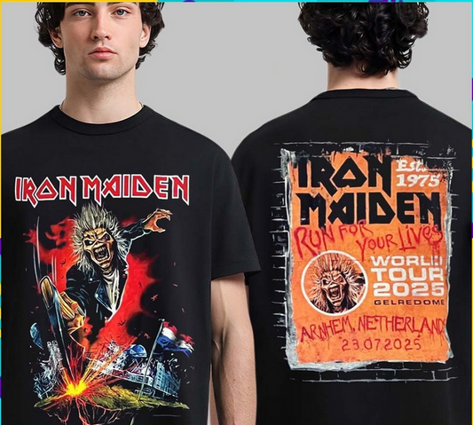 Iron Maiden Run For Your Lives World Tour 2025 A Netherland Dutch Exclusive Merc
