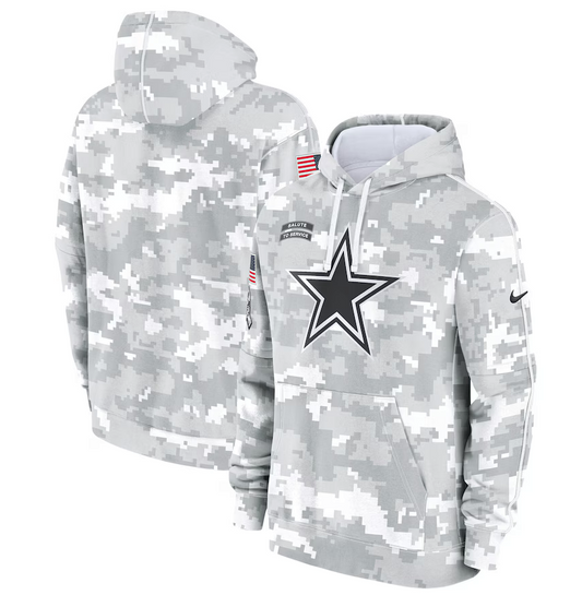 Cowboys Salute Edition Camo Pullover Hoodies