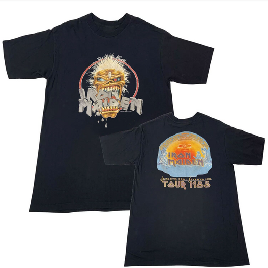 Iron Maiden 1988 Tour T-Shirt – Seventh Son Eddie Single Stitch Band Tee