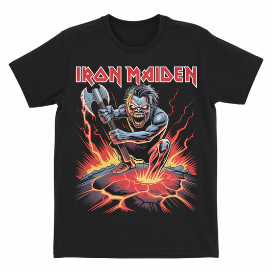 (2 sides)!!! Iron Maiden World Tour 2025 Exclusive Asia Event Tee Vintage Eddie Print