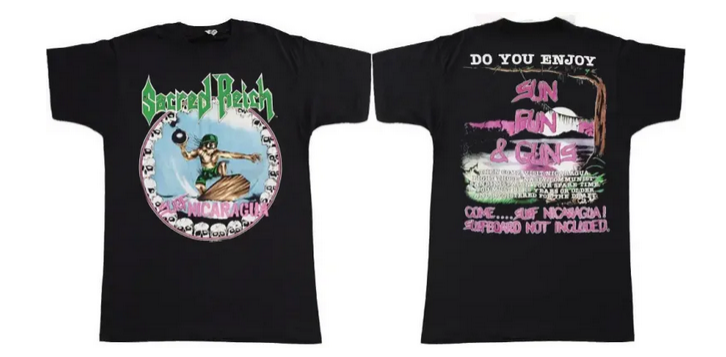 Sacred Reich Surf Nicaragua T Shirt – 1988 Double