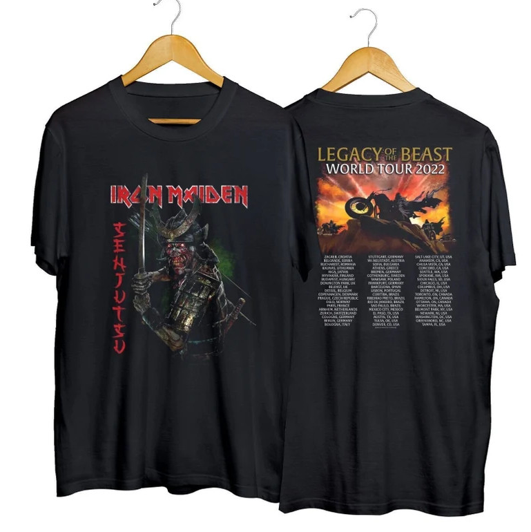 Legacy of the Beast Tour Shirt – Iron Maiden Senjutsu Album Band Tee