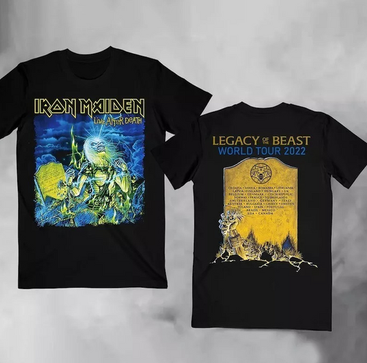 Iron Maiden-Legacy Of The Beast World Tour 2022 After Death Tour T-Shirt